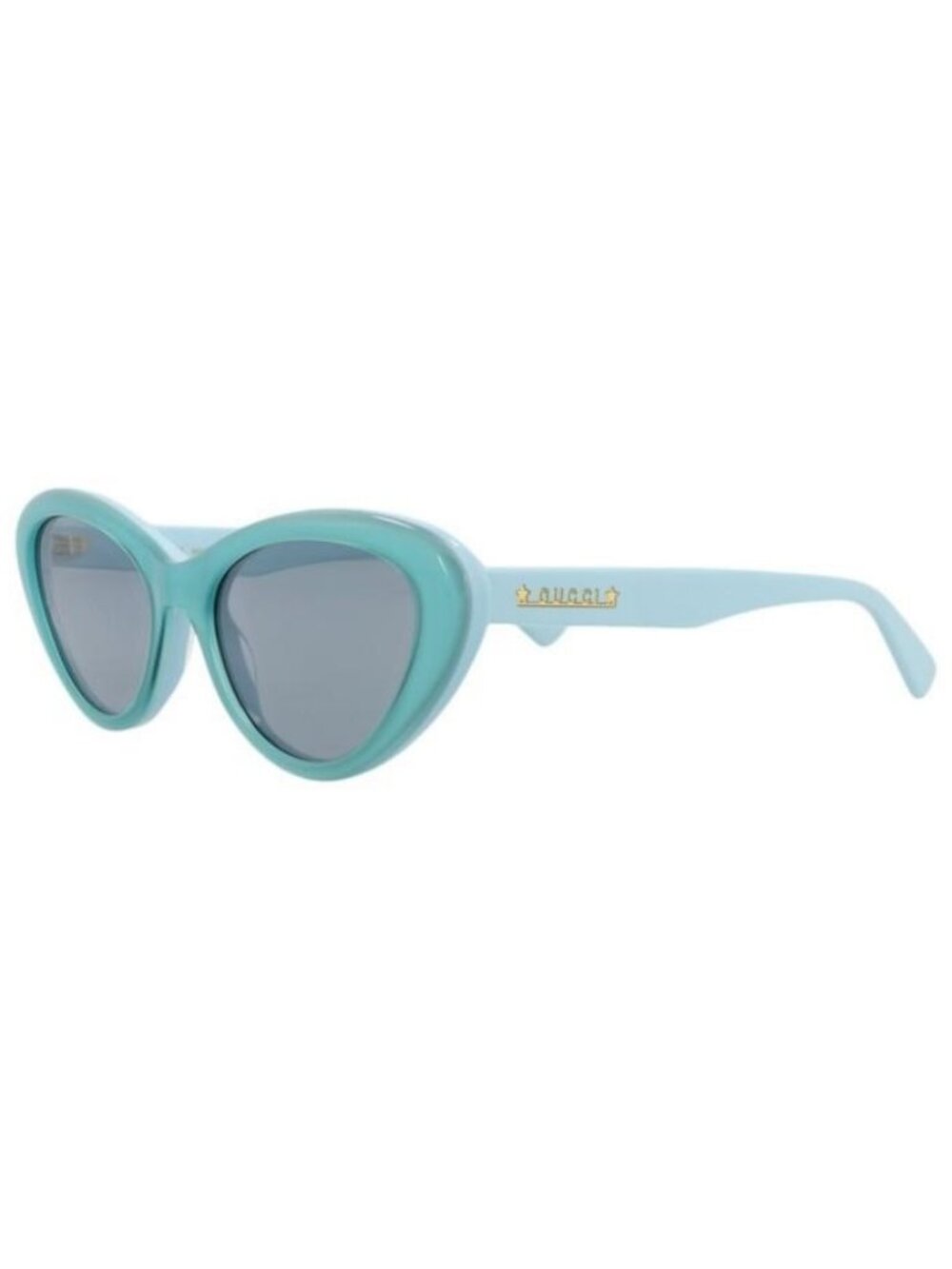 New Gucci Womens Cat Eye Light Blue Blue Blue Fashion Designer Sunglasses
